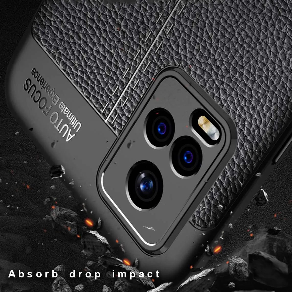 Vivo V20 Leather Design TPU Case