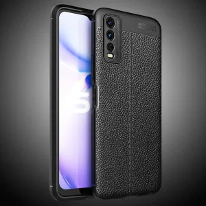 Vivo Y20 Leather Design TPU Case