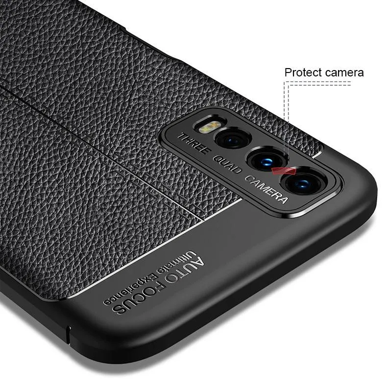 Vivo Y20 Leather Design TPU Case