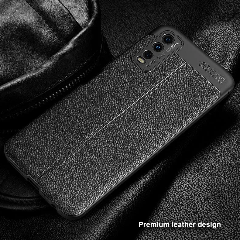 Vivo Y20 Leather Design TPU Case