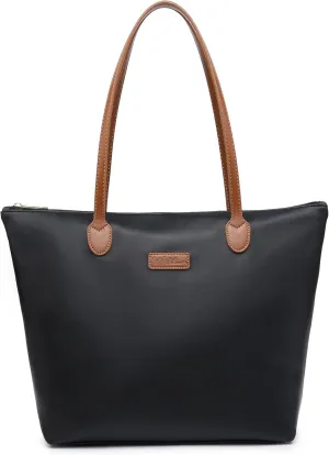 Water Resistance Light Weight Leather Tote Bag Big Capacity Handbag Shoulder Bag