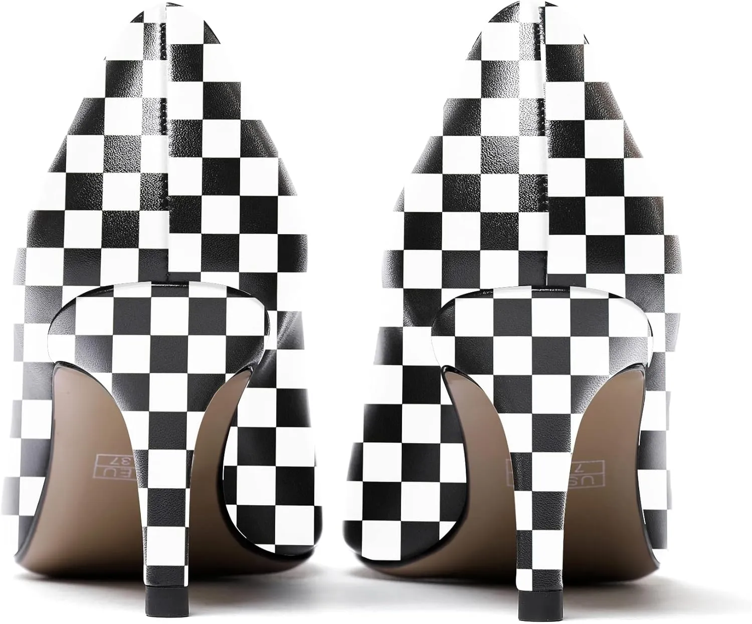 WAYDERNS Women's Slip On Solid Pointed Toe Matte Stiletto Mid Heel Pumps Shoes 2.5 Inch
