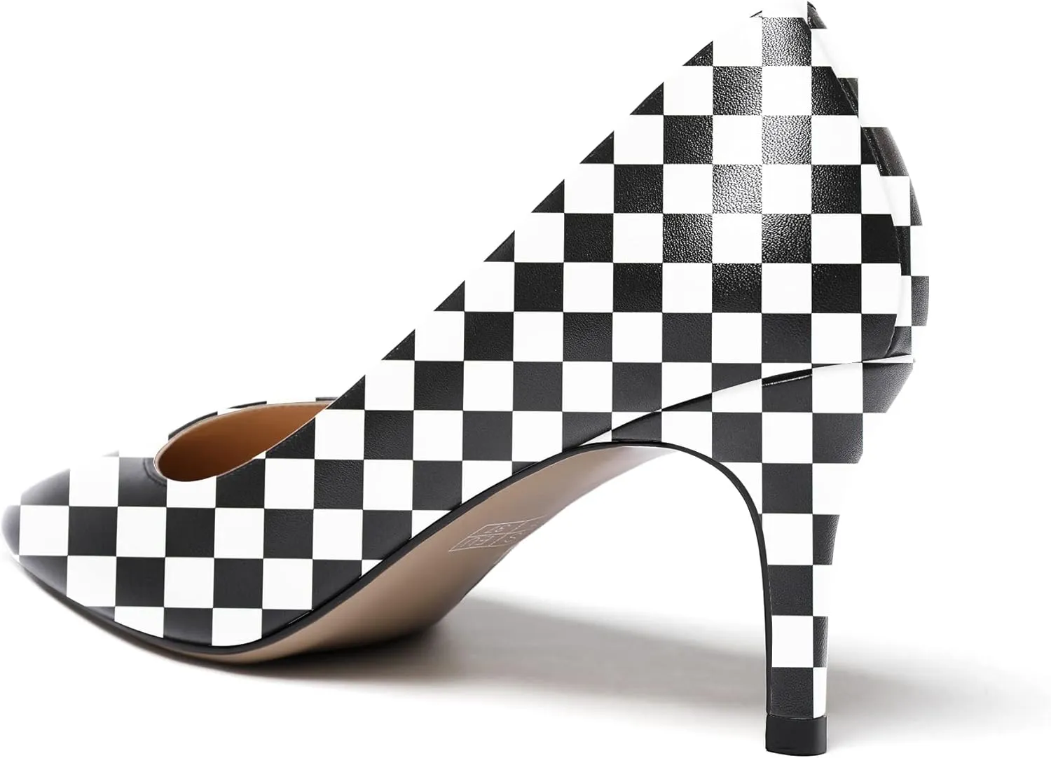 WAYDERNS Women's Slip On Solid Pointed Toe Matte Stiletto Mid Heel Pumps Shoes 2.5 Inch