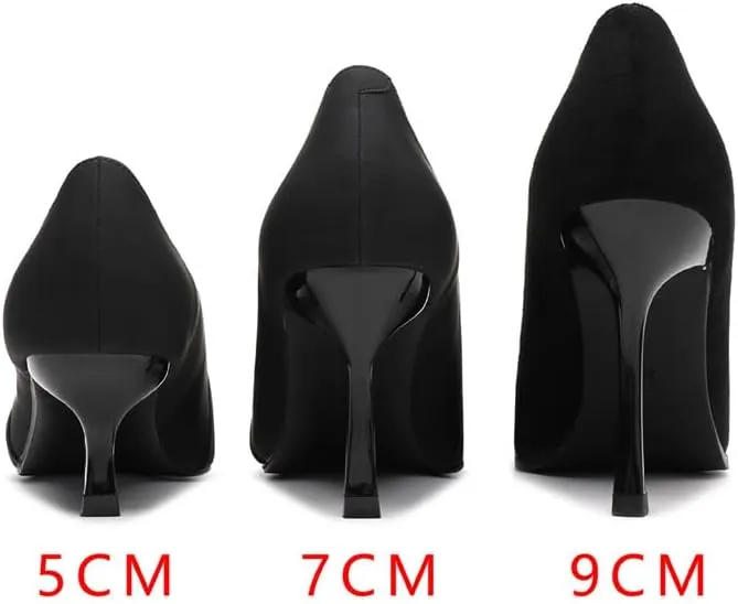 Wedding Shoes Wedding Pearl Buckle Decoration Bridal Bridesmaid Shoes Heel Satin 5cm/1.97in High Heels