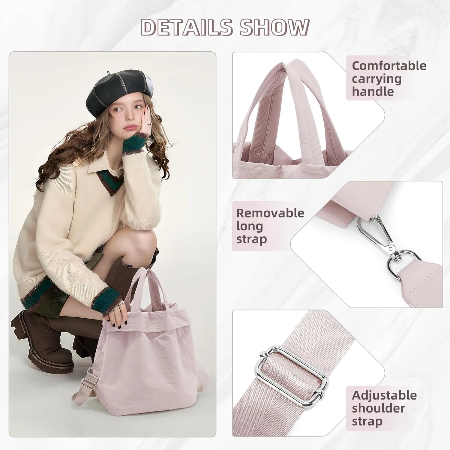 wepadre Pickleball Bag Tennis Bag for Women Men Tennis Racket Bag Crossbody Pickleball Bags for Women