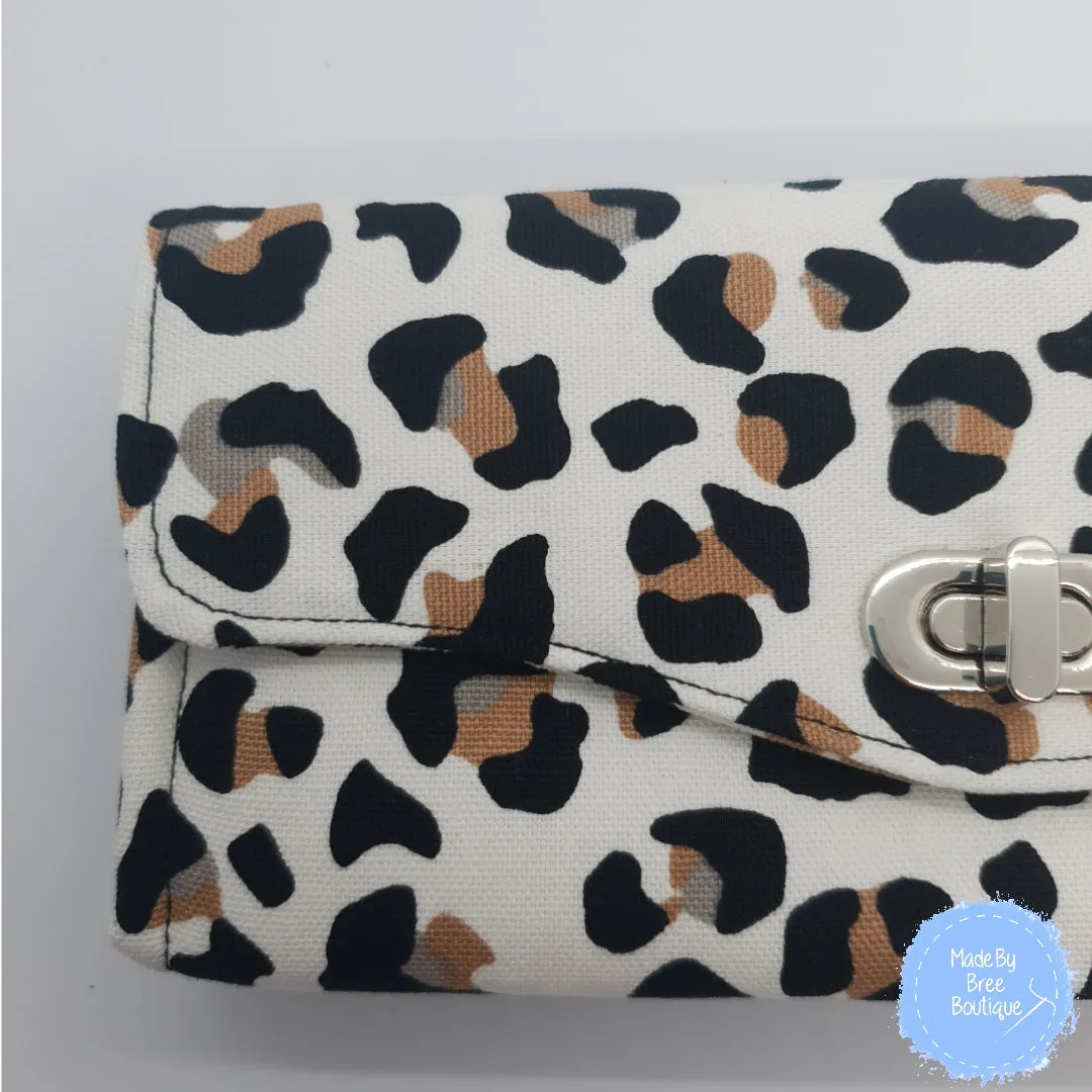 White Leopard Print Wallet *MINOR FAULT*