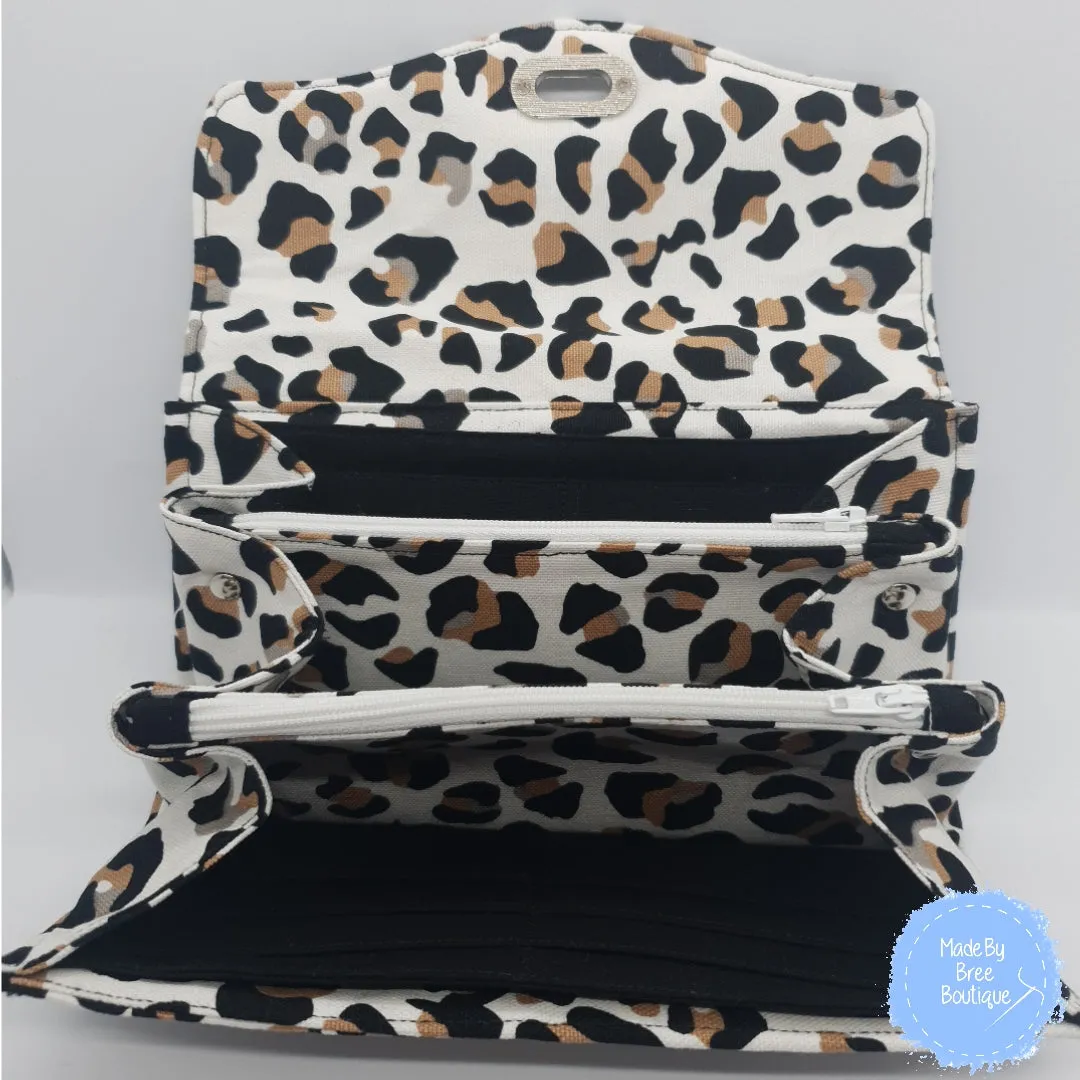 White Leopard Print Wallet *MINOR FAULT*