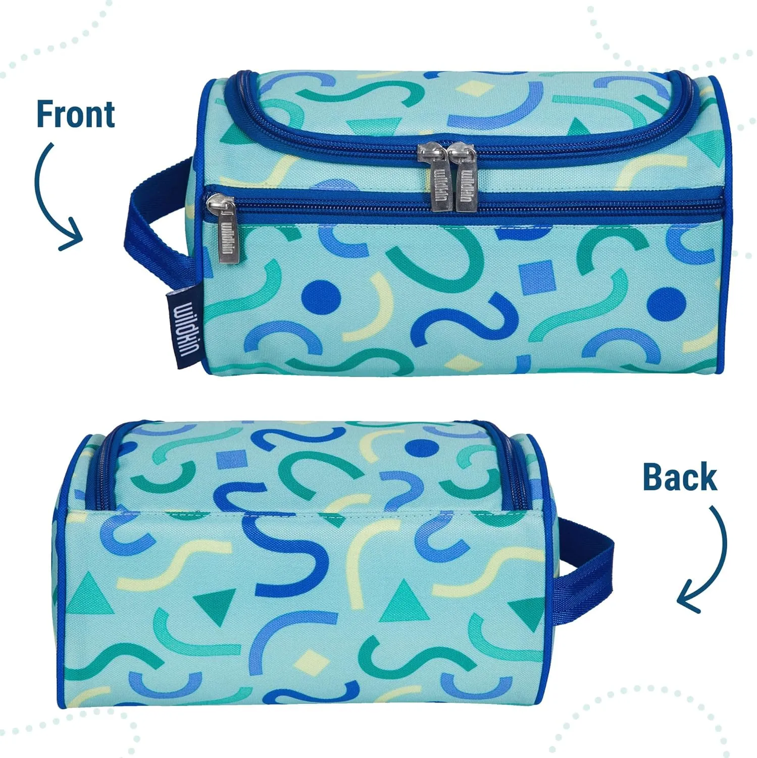 Wildkin Toiletry Bag for Boys and Girls, Ideal for School, Weekend, or Overnight Travel