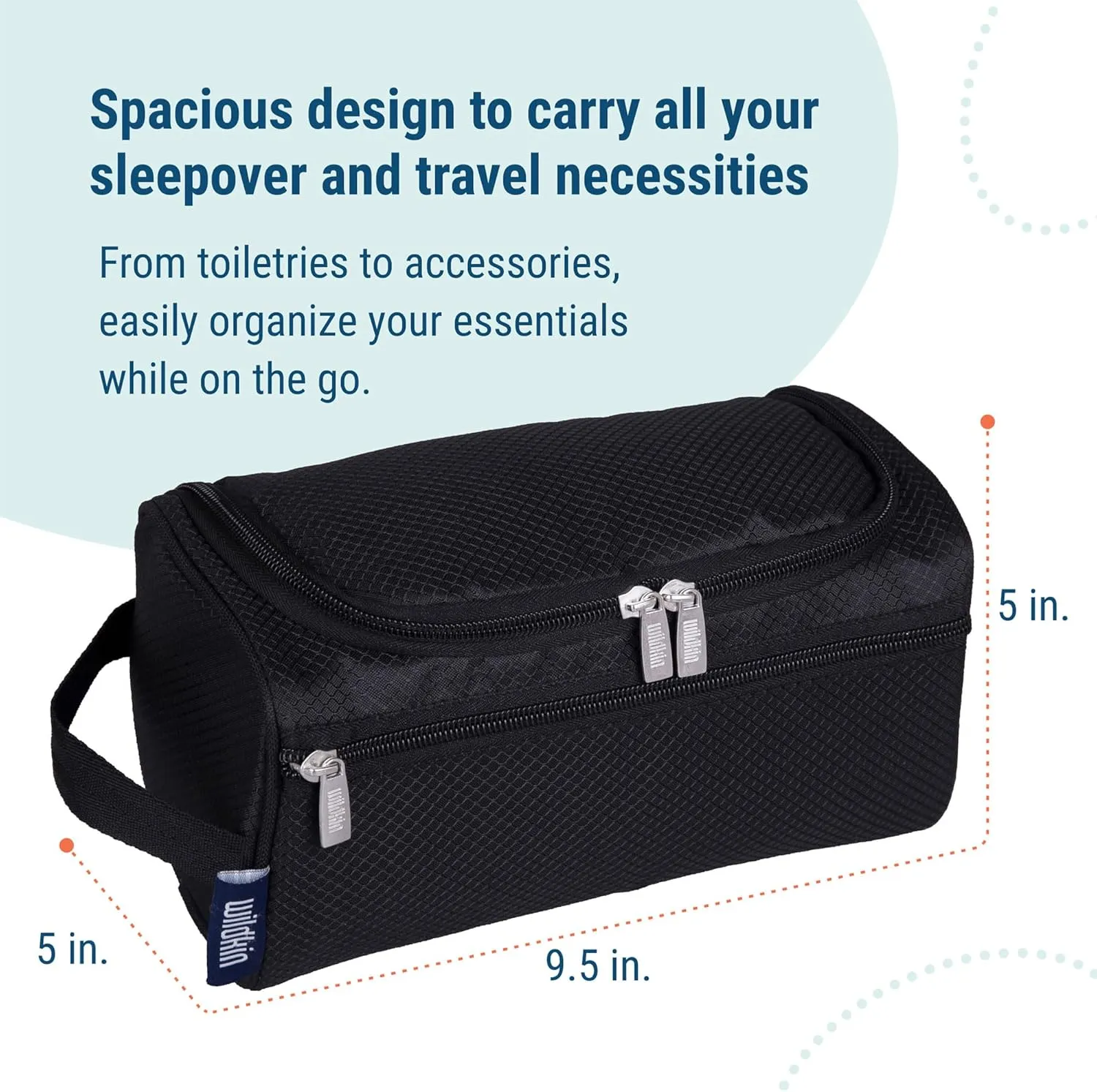 Wildkin Toiletry Bag for Boys and Girls, Stay Organized on the Go with Our Spacious and Multifunctional Toiletry Bags, Ideal for School, Weekend, or Overnight Travel