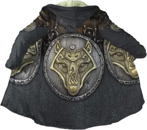 Winter Warm Coat Viking Medieval Armor Nordic Cosplay Costume Horn Button Design Cool Jacket