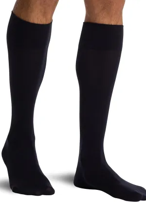Wolford Men's Cotton Velvet Knee-High Ankle Socks Non-Slip Stretchy Hand-Linked Toes Perfect Fit for Business Casual Outfits
