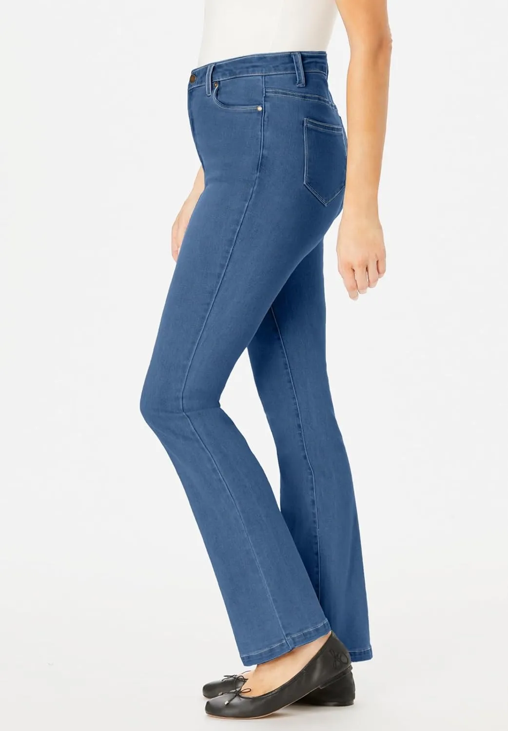 Woman Within Women's Plus Size Comfort Curve Bootcut Denim Jean
