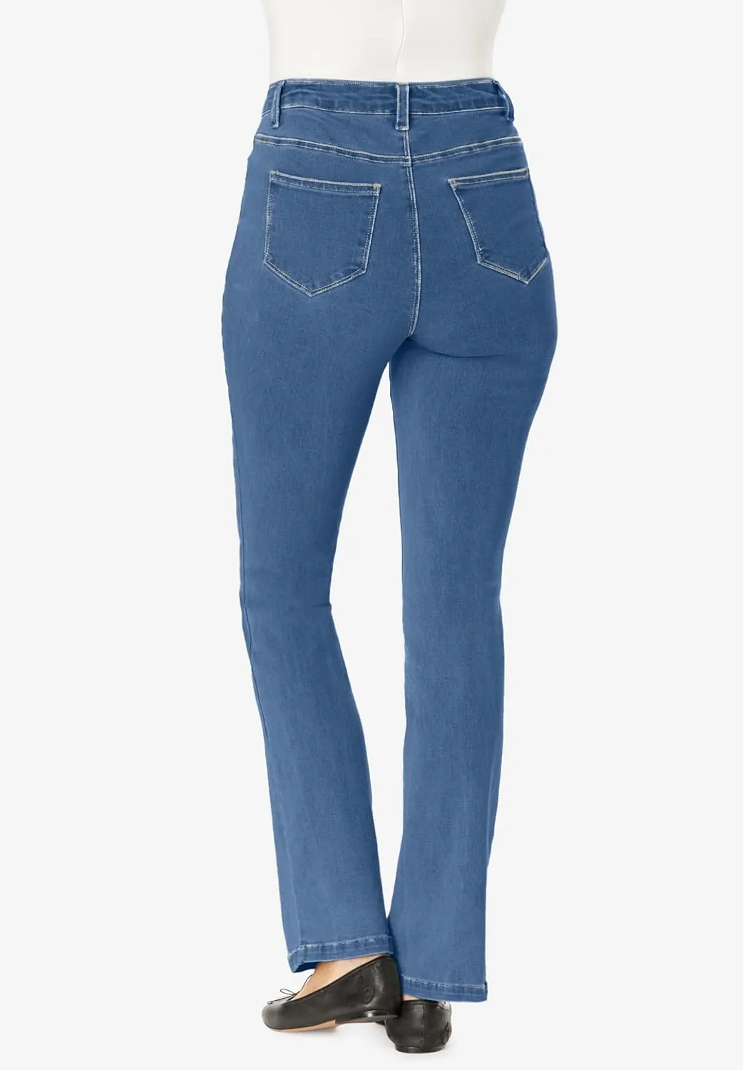 Woman Within Women's Plus Size Comfort Curve Bootcut Denim Jean