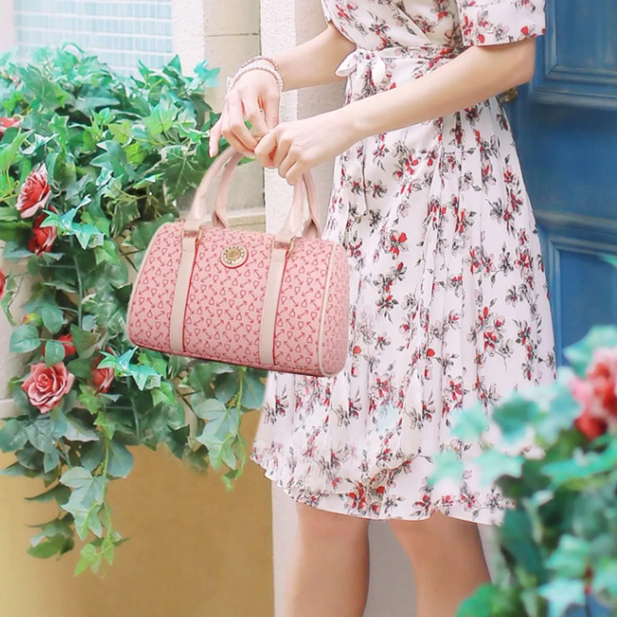 Women Handbag Set 6 Pcs PU Leather Tote Purse Multi-purpose Classic Shoulder Bag Top Handle Bag Satchel