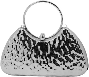 Shimmering Finish Design Velvet Evening Crossbody Bags