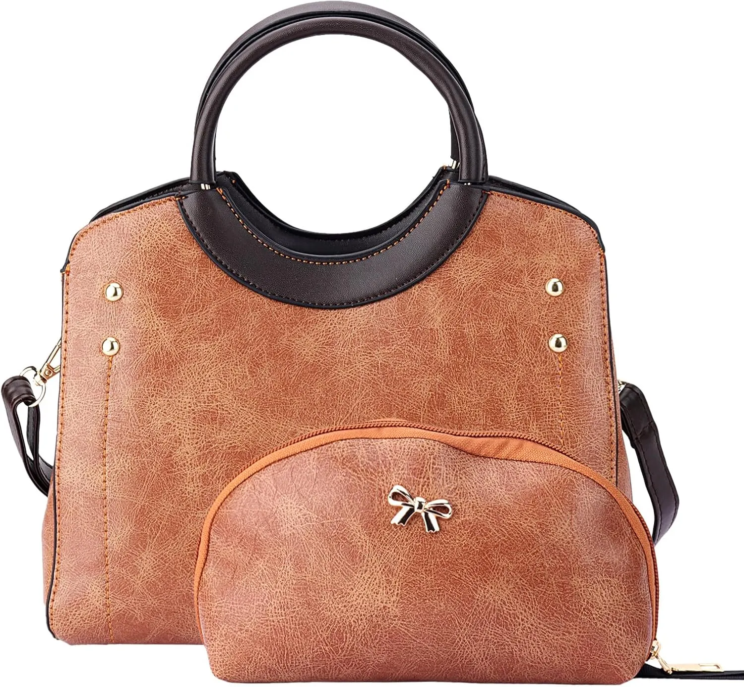 Women Tote Bag Fashion Top Handbag Shoulder Bags Leather Satchel Purses with Wallet
