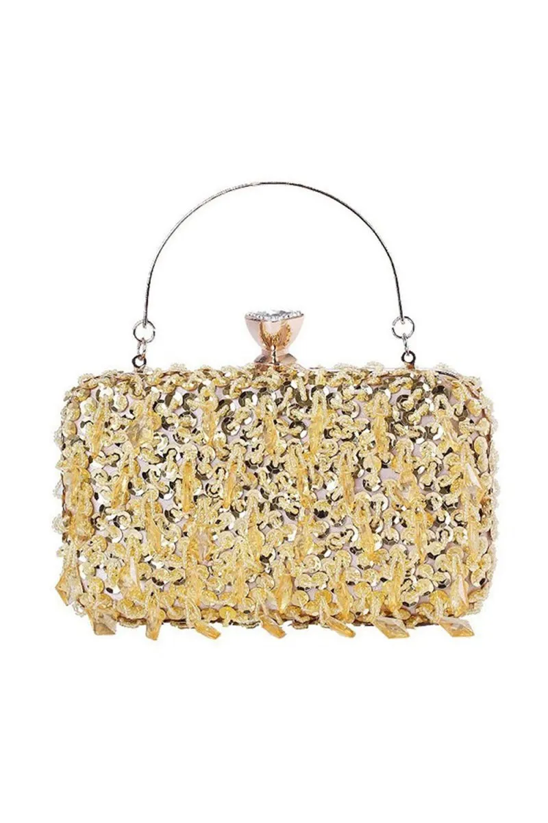 Women's Beaded Sequined Evening Clutch Bags