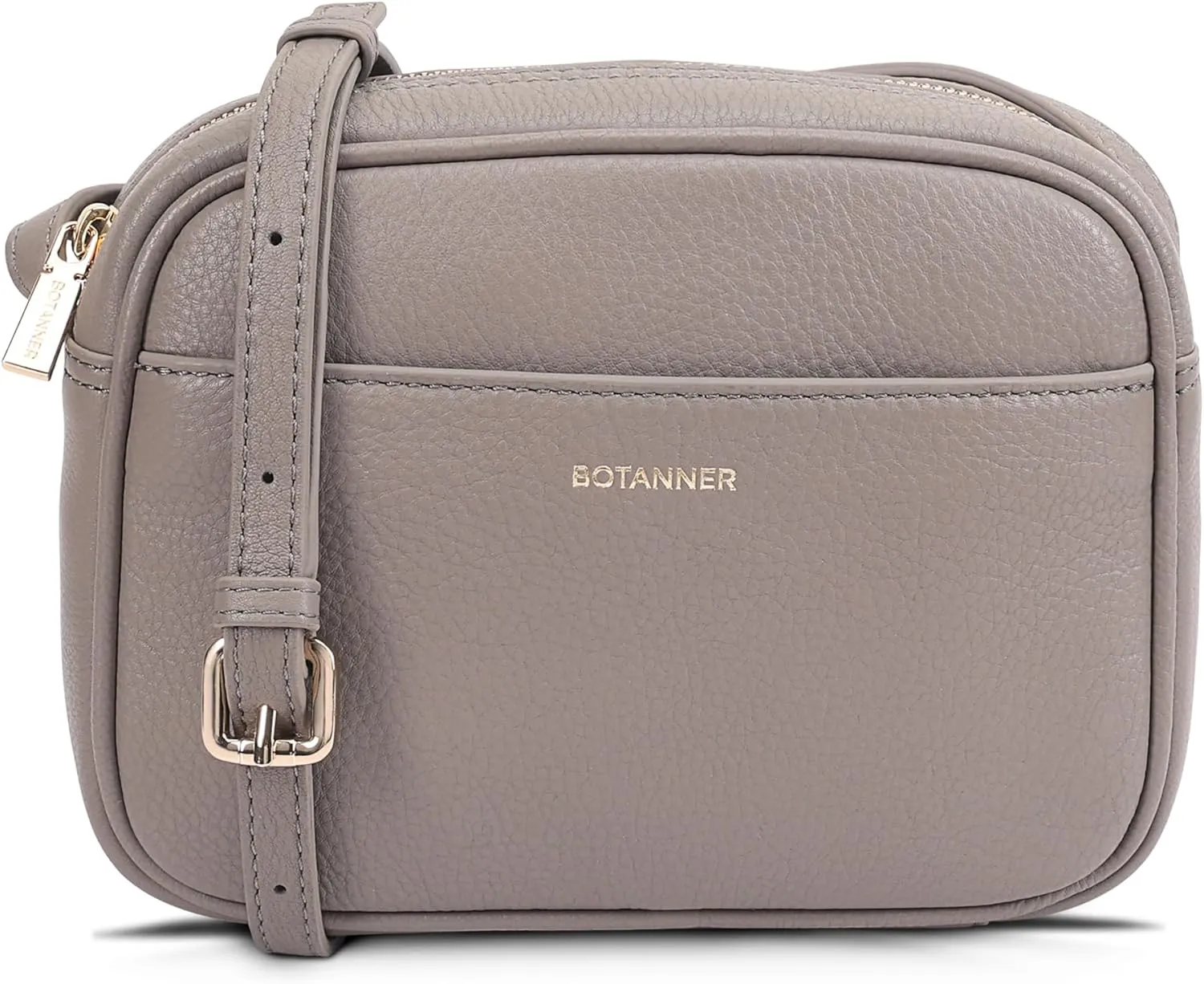 Women's Elegant Genuine Leather Crossbody Bag - Versatile Design, Adjustable Strap, Top Zip Closer, Light & Chic