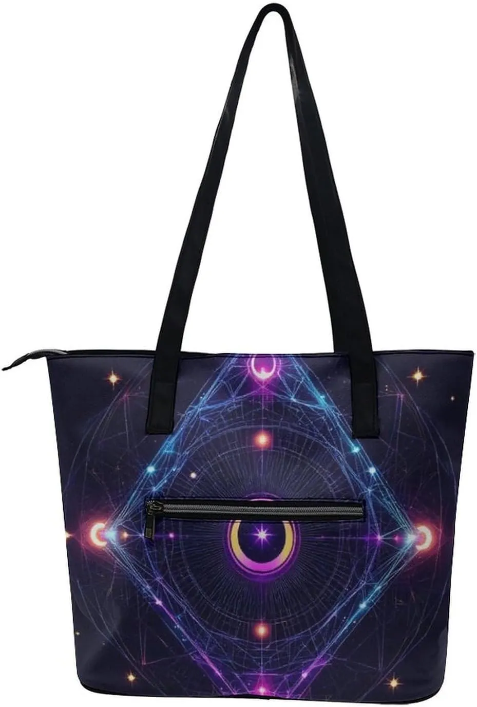 Women's Elegant Leather Handbag Unisex Leather Tote Bag Lightweight Handbag
