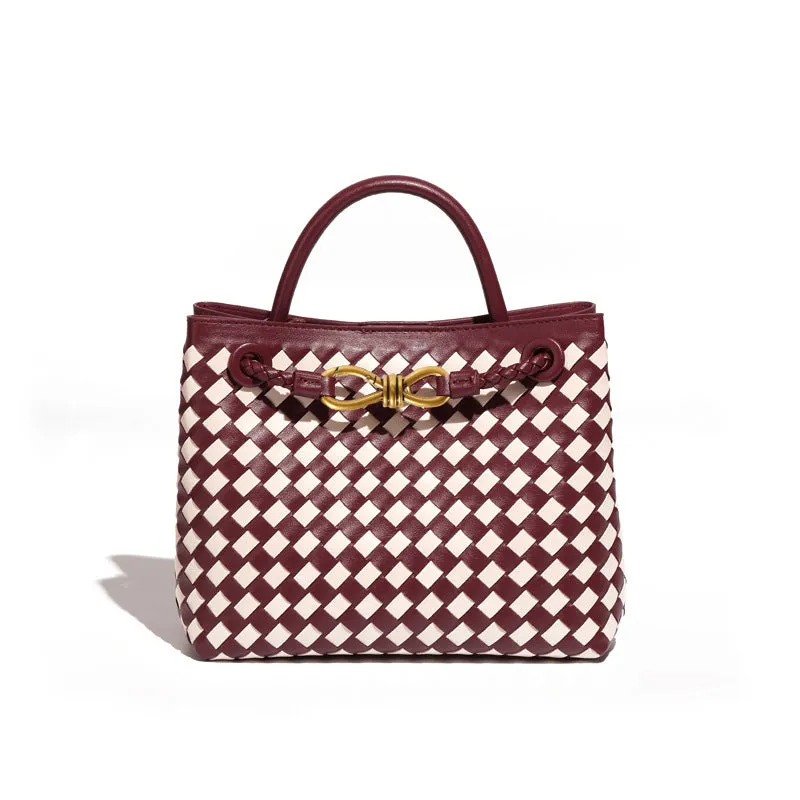 Women's High-grade Elegance Simplicity Hand-woven Practical Crossbody Bags