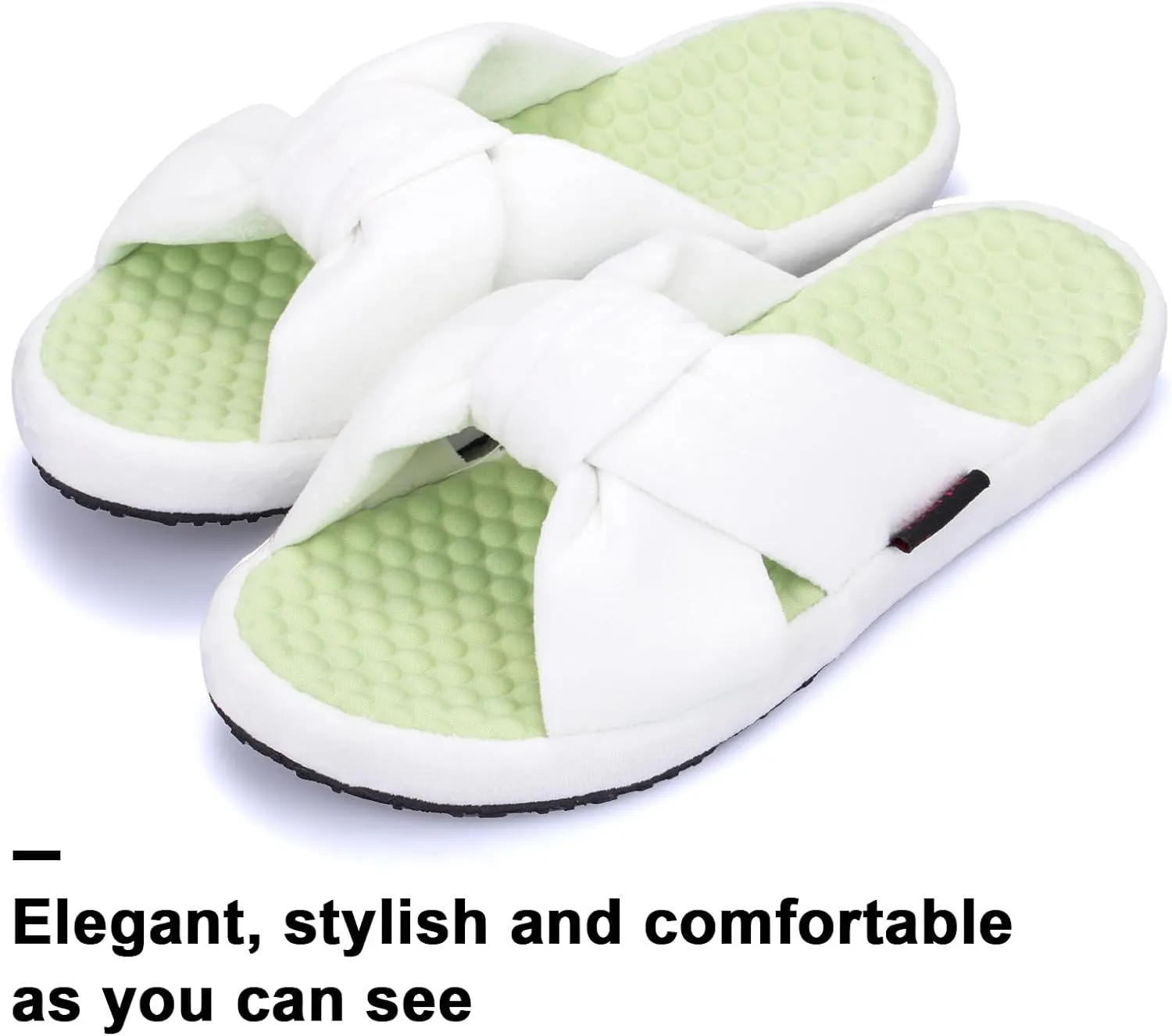 Women's House Slippers | Soft Memory Foam, Massage Beads, Non-Slip Rubber Sole | Cozy Velvet Indoor/Outdoor Slippers | Birthday Gifts & Mother's Day Gifts for Women