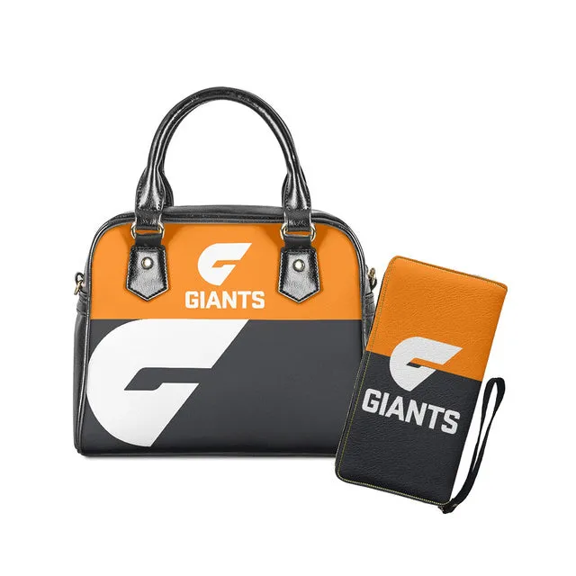 Womens Luxury AFL 2 pc Handbag Tote & Zipper Purse Sets