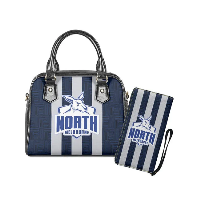 Womens Luxury AFL 2 pc Handbag Tote & Zipper Purse Sets