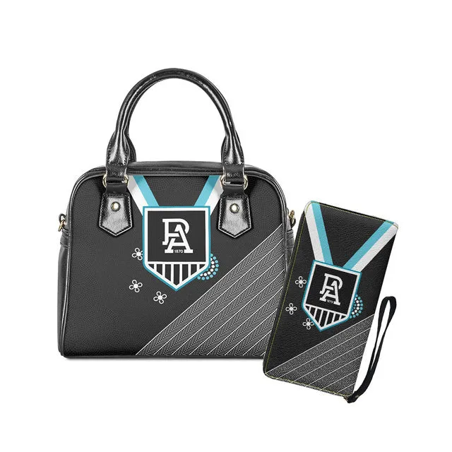 Womens Luxury AFL 2 pc Handbag Tote & Zipper Purse Sets