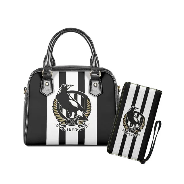Womens Luxury AFL 2 pc Handbag Tote & Zipper Purse Sets