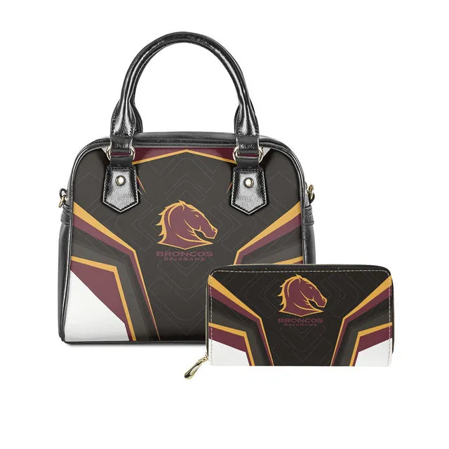 Womens Luxury NRL 2 pc Handbag Tote & Zipper Purse Sets