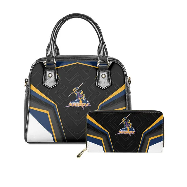 Womens Luxury NRL 2 pc Handbag Tote & Zipper Purse Sets