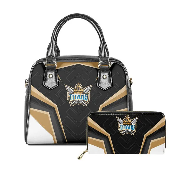 Womens Luxury NRL 2 pc Handbag Tote & Zipper Purse Sets