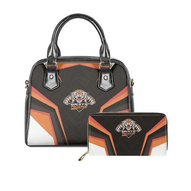 Womens Luxury NRL 2 pc Handbag Tote & Zipper Purse Sets