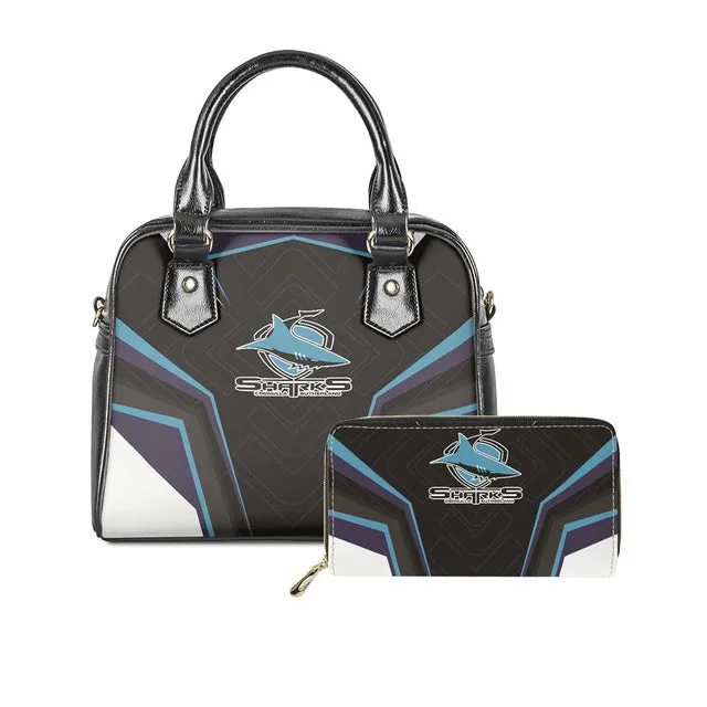 Womens Luxury NRL 2 pc Handbag Tote & Zipper Purse Sets