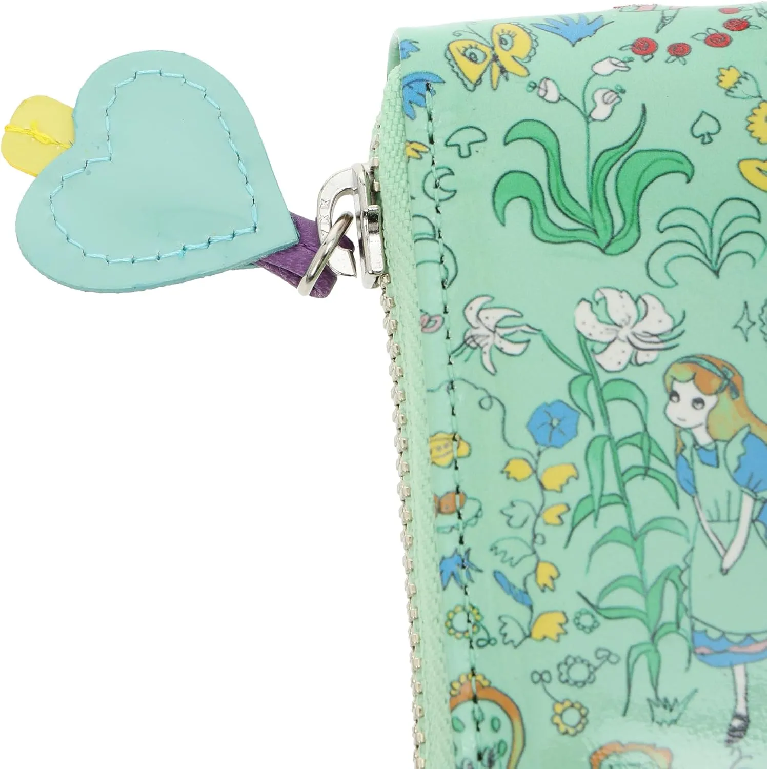 Women's Merchen Pattern Round Zipper Long Wallet