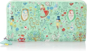 Women's Merchen Pattern Round Zipper Long Wallet