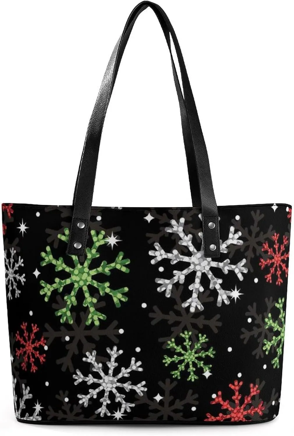 Women's Portable Tote Bag Trendy Modern Leather Handbag For Work Weekend