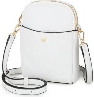 Women's Small Crossbody Bag, Multi-Pocket Mobile Phone Wallet with Adjustable Shoulder Strap