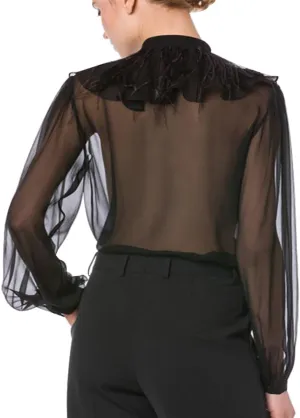 Women's Victorian Vintage Long Sleeve Shirt Gothic Medieval Blouse Fashion Elegant Ruffle Business Casual