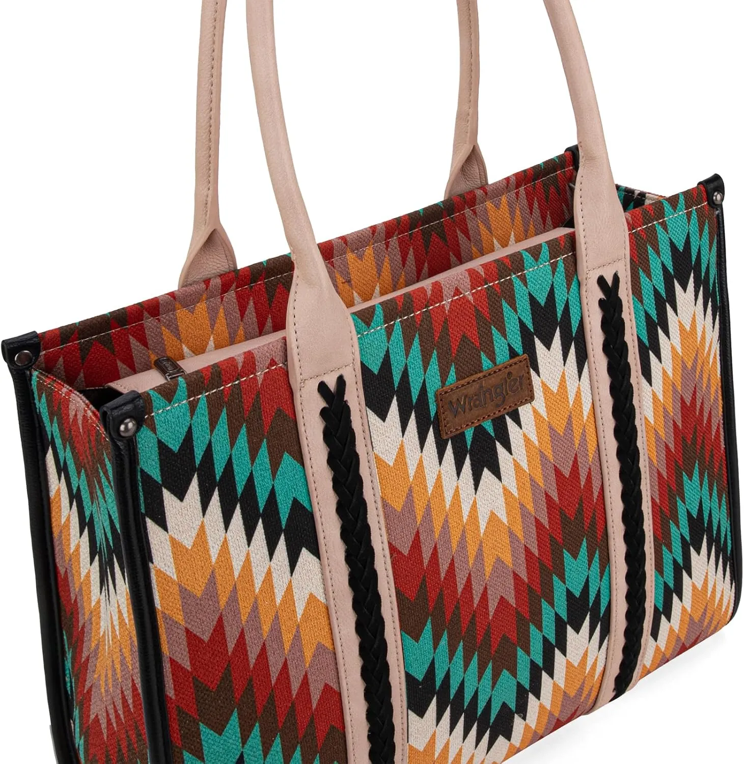 Wrangler Aztec Tote Bag for Women Western Top Handle Handbags and Purses