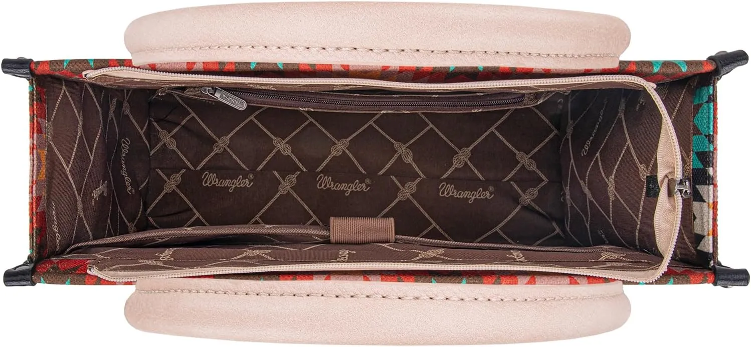 Wrangler Aztec Tote Bag for Women Western Top Handle Handbags and Purses