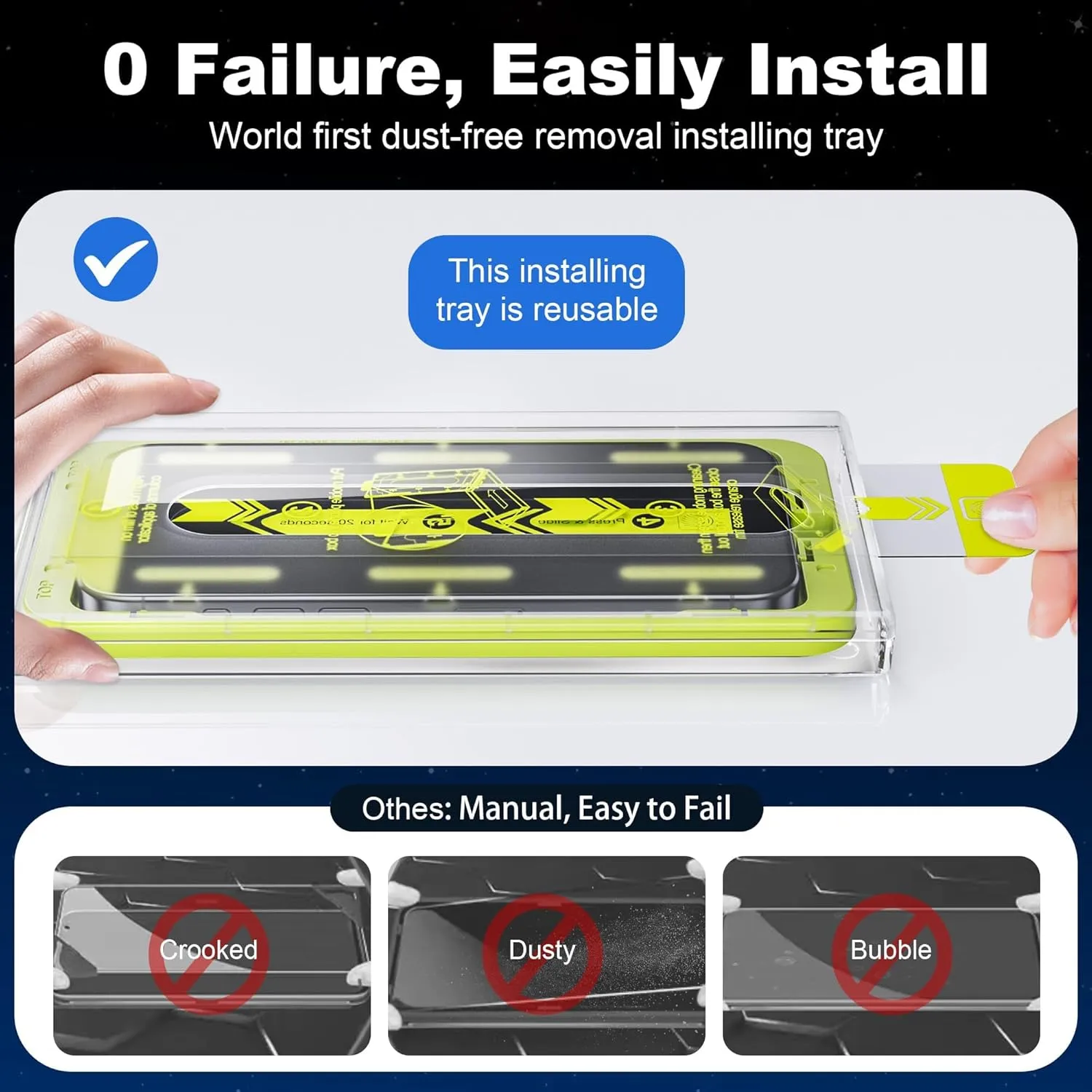 WSKEN Privacy Screen Protector for iPhone 14 Pro Max - [Auto-Dust Removal] Full Coverage Screen 2.5D Edge 28 Degree 10s HD Tempered Glass Film with Dust Clean Installing House 2022 5G,2 Pack