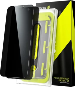 WSKEN Privacy Screen Protector for iPhone 14 Pro Max - [Auto-Dust Removal] Full Coverage Screen 2.5D Edge 28 Degree 10s HD Tempered Glass Film with Dust Clean Installing House 2022 5G,2 Pack