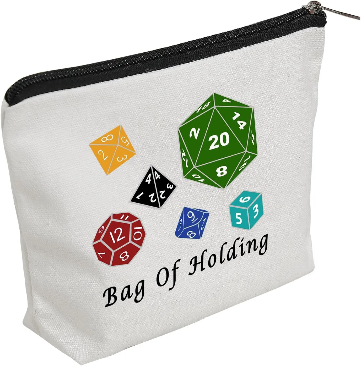 WZJHCL Dice Bag Of Holding Dice Travel Storage Organizer Bag DD Survival Kit DND Travel Case Pouch Bag Dice Gambling Zipper pouch (Bag Of Holding)
