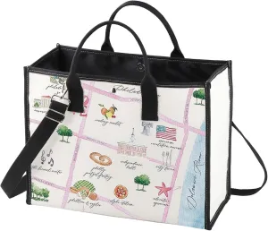 WZMPA Philadelphia City Map Cosmetic Bag Philadelphia Travel Souvenir Gift Philadelphia Long Distance Relationship Makeup Zipper Pouch Bag For Family Friend (Philadelphia-TB)