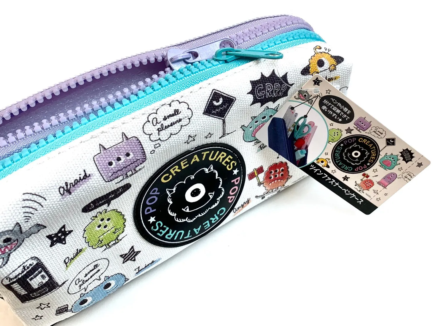 X 721056 Kamio Pop Creatures PENCIL BAG-DISCONTINUED