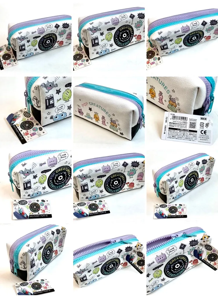 X 721056 Kamio Pop Creatures PENCIL BAG-DISCONTINUED