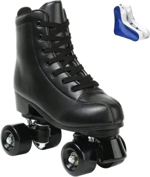 XUDREZ Roller Skate Shoes for Women Men PU Leather High-top Double-Row Roller Skates for Beginner, Professional Indoor Outdoor Roller Skates with Shoes Bag