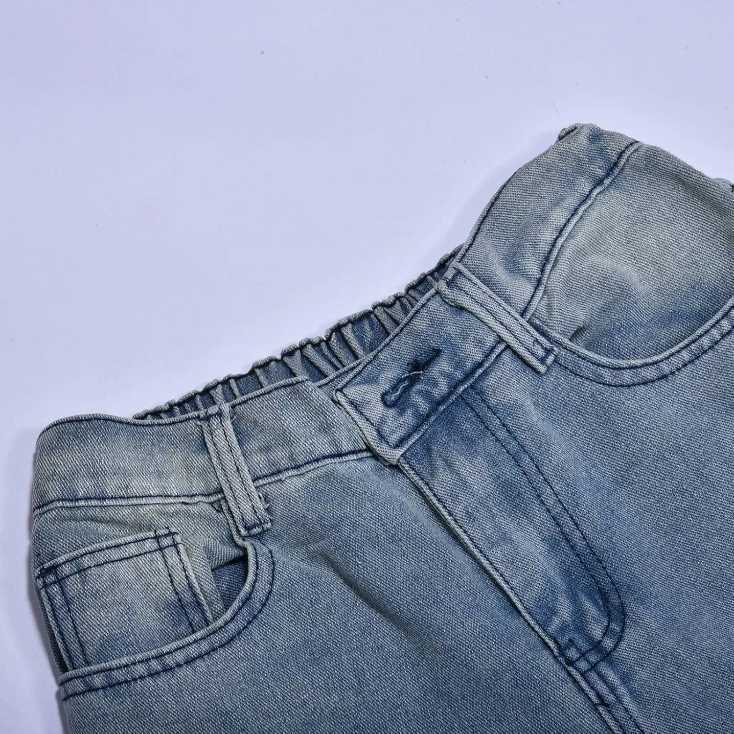 Y2k Pants Men Baggy Jeans Star Embroidery Denim Pants High Waisted Hip Hop Streetwear Casual High Street Trousers