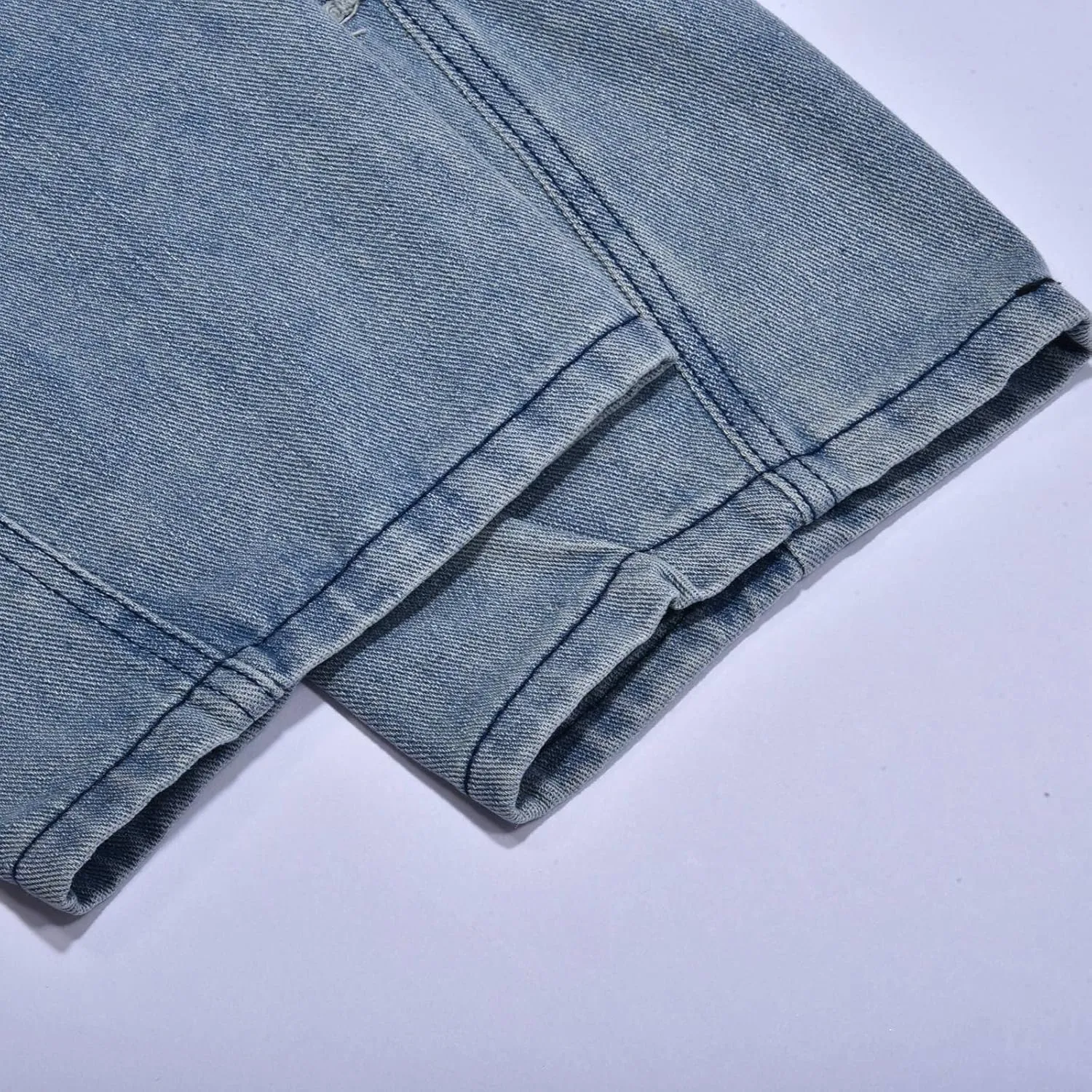 Y2k Pants Men Baggy Jeans Star Embroidery Denim Pants High Waisted Hip Hop Streetwear Casual High Street Trousers